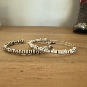 Alex and Ani Silver Beaded Bracelet Set